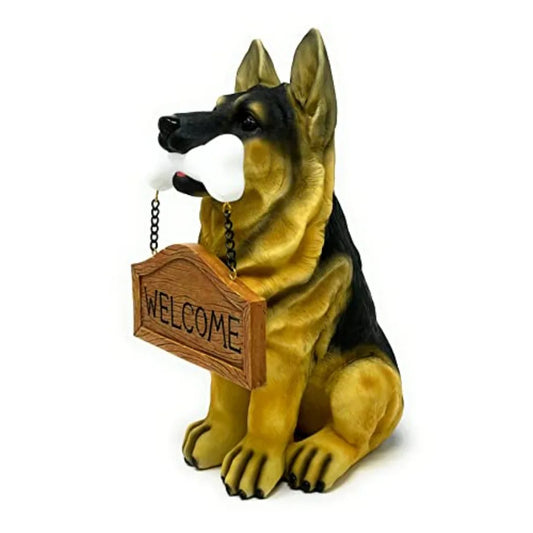 German Sheperd Dog Puppy Statue
