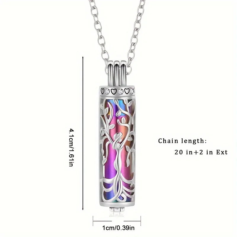 1pcs Memory Tree of Life Jar Pet Urn Ash Necklace