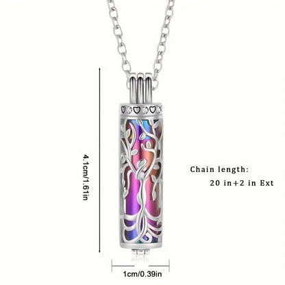 1pcs Memory Tree of Life Jar Pet Urn Ash Necklace