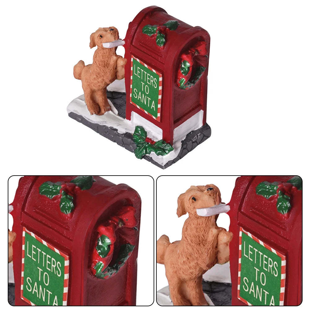 Cute Dog Letter To Santa Resin Christmas Ornament
