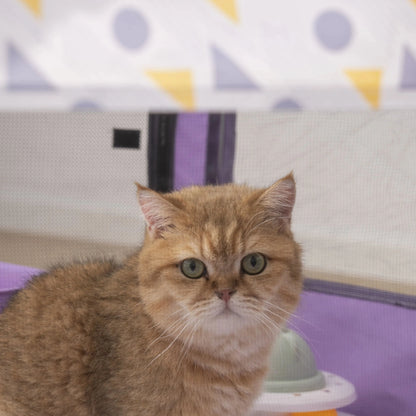 Foldable Mesh Ventilated Circular Cat Nest Out