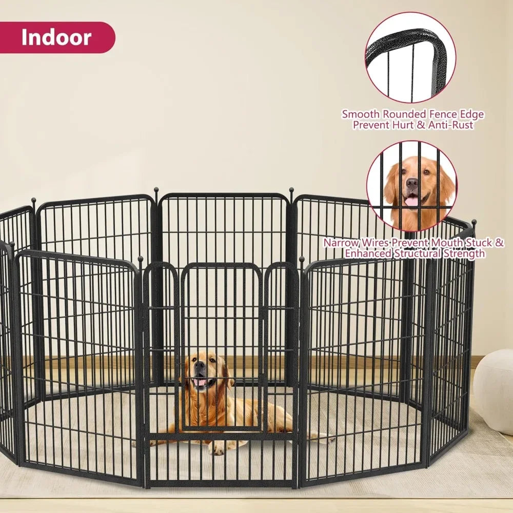 Dog Playpen 30 Panels Portable Pet Fence Outdoor