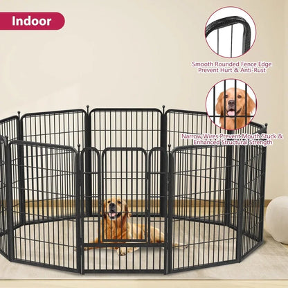 Dog Playpen 30 Panels Portable Pet Fence Outdoor