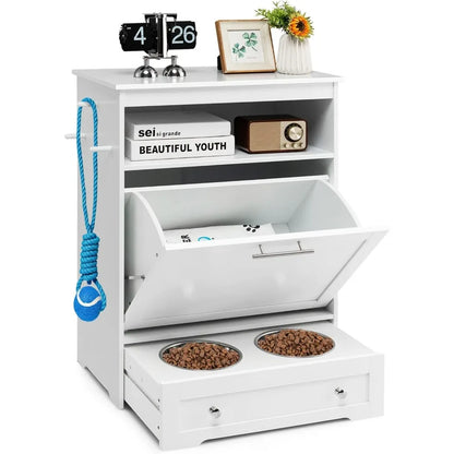 Pet Feeder Station, Dog Food Storage Container