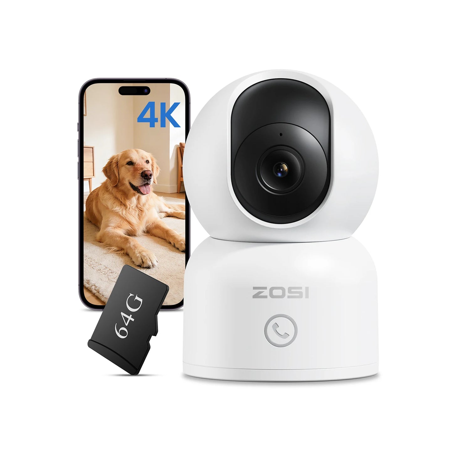 ZOSI C518 Indoor Pan/Tilt Smart Security IP Camera