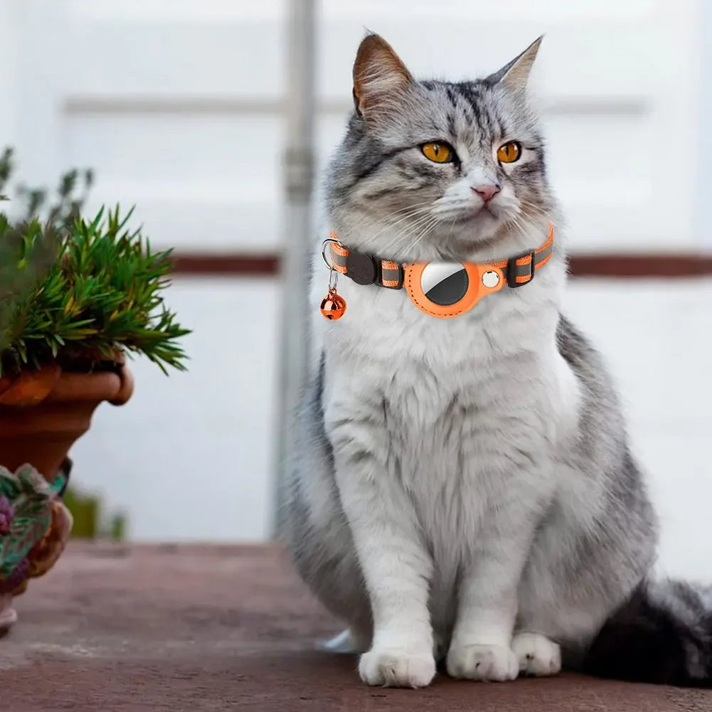 Reflective Cat Collar with Apple AirTag