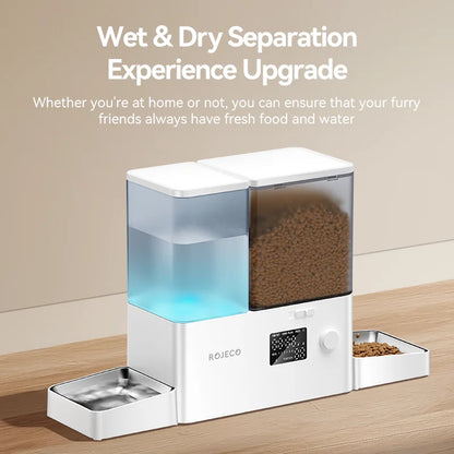 2 In 1 Automatic Pet Feeder Gravity Water Fountain