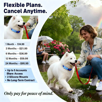 GPS Pet Tracker for Pets, Real Time  Unlimited Distance