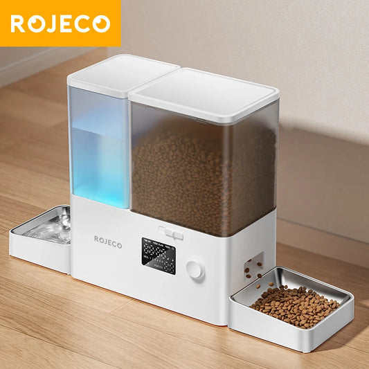 2 In 1 Automatic Pet Feeder Gravity Water Fountain