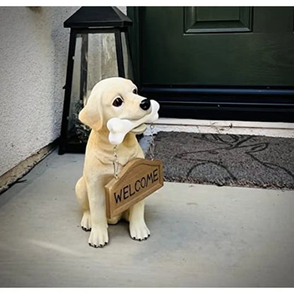 Resin Labrador Retriever Dog Puppy Statue