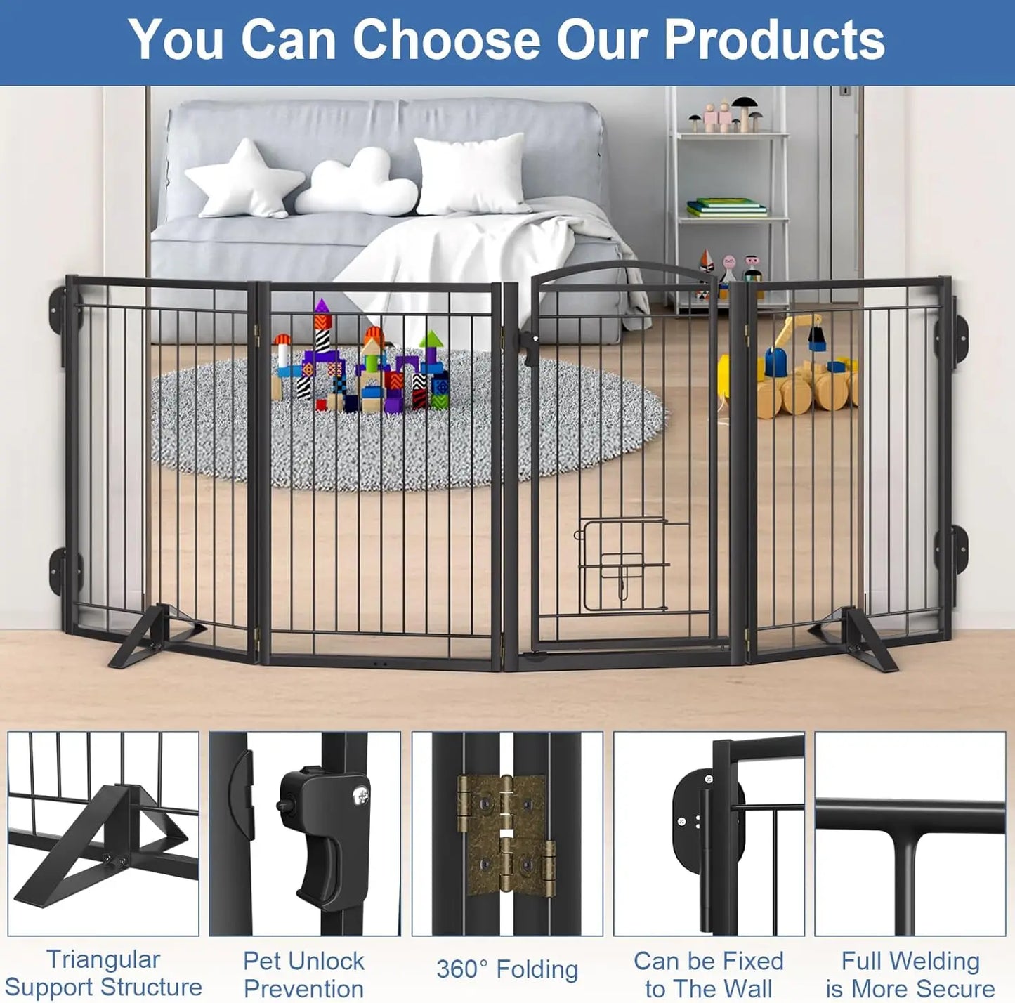 32" Tall Foldable Pet Gate