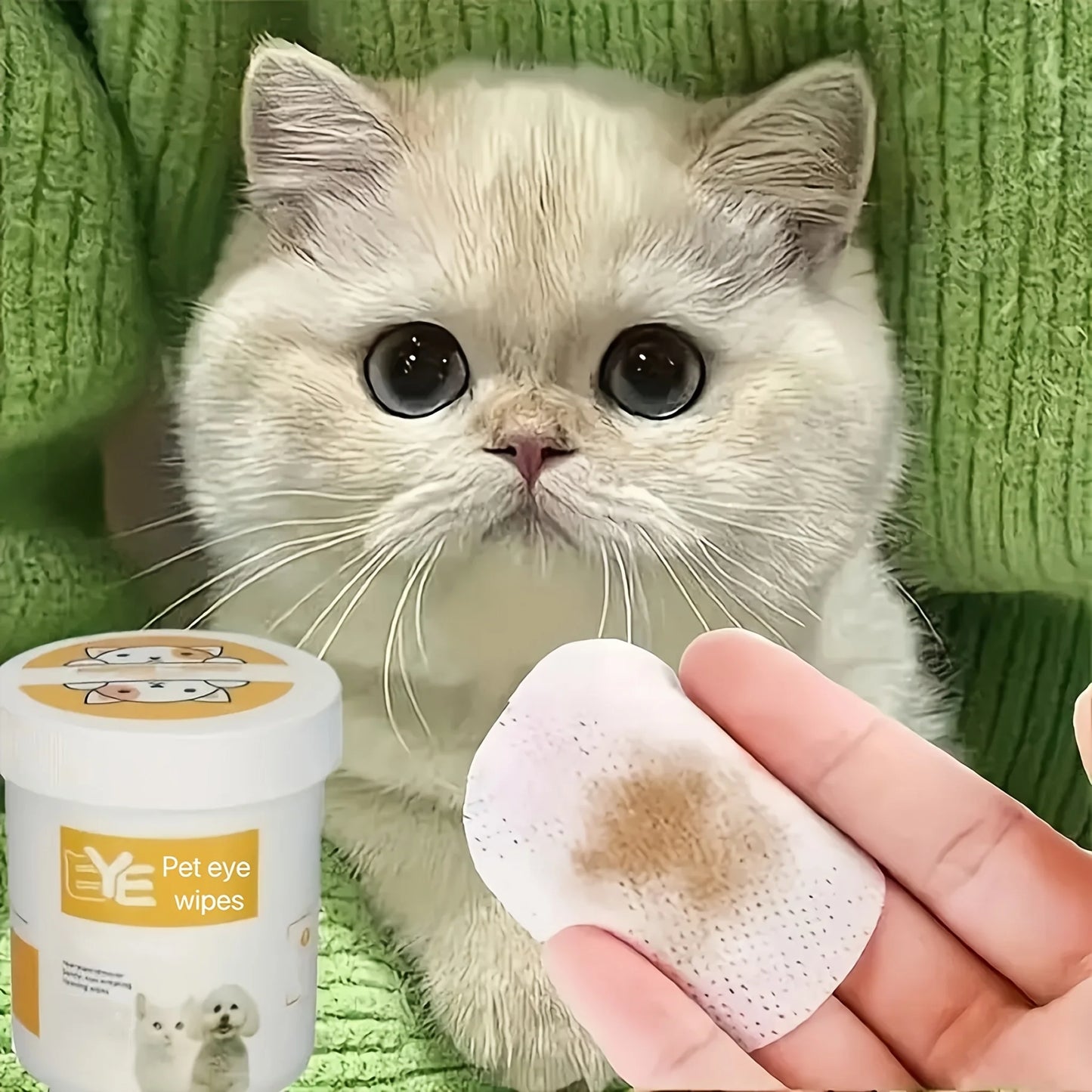 200pcs Pet Eye Wet Wipes, Eyes Wipes For Dogs & Cats