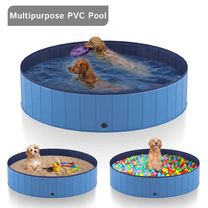 Portable Dog Pool, Foldable Pet Swimming Tub