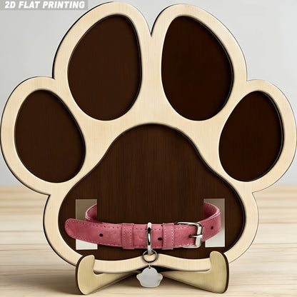 Unique 2D Flat Printing Pet Memorial Wooden Ornament