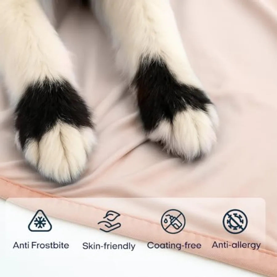 Premium Cooling Blanket for Dogs-Lightweight Fluffy