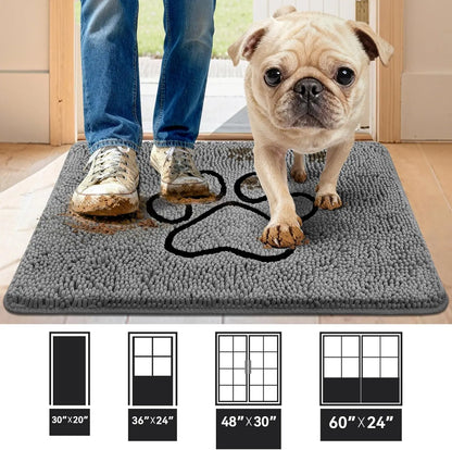 Super Absorbent Dog Door Mat, Moisture Control