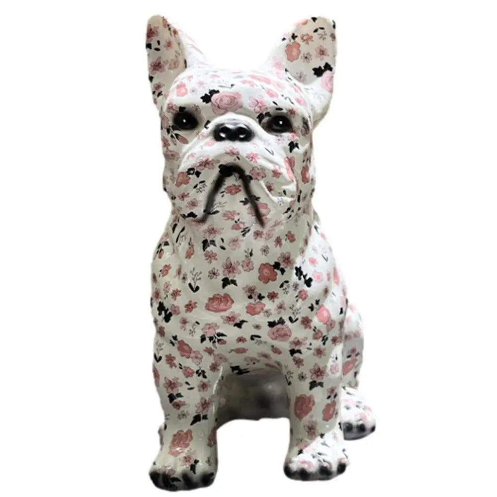 French Bulldog Home Decorations Graffiti Dog Statue