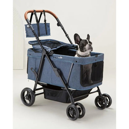 Pet Stroller for Dogs, Suitable for 2 Small Dogs