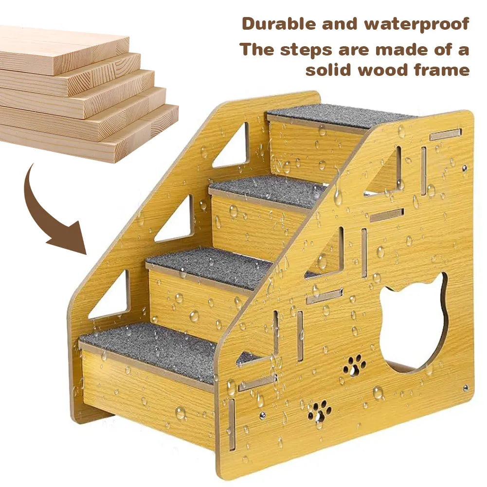 Wooden Pet Ladder/Steps for Dogs and Cats