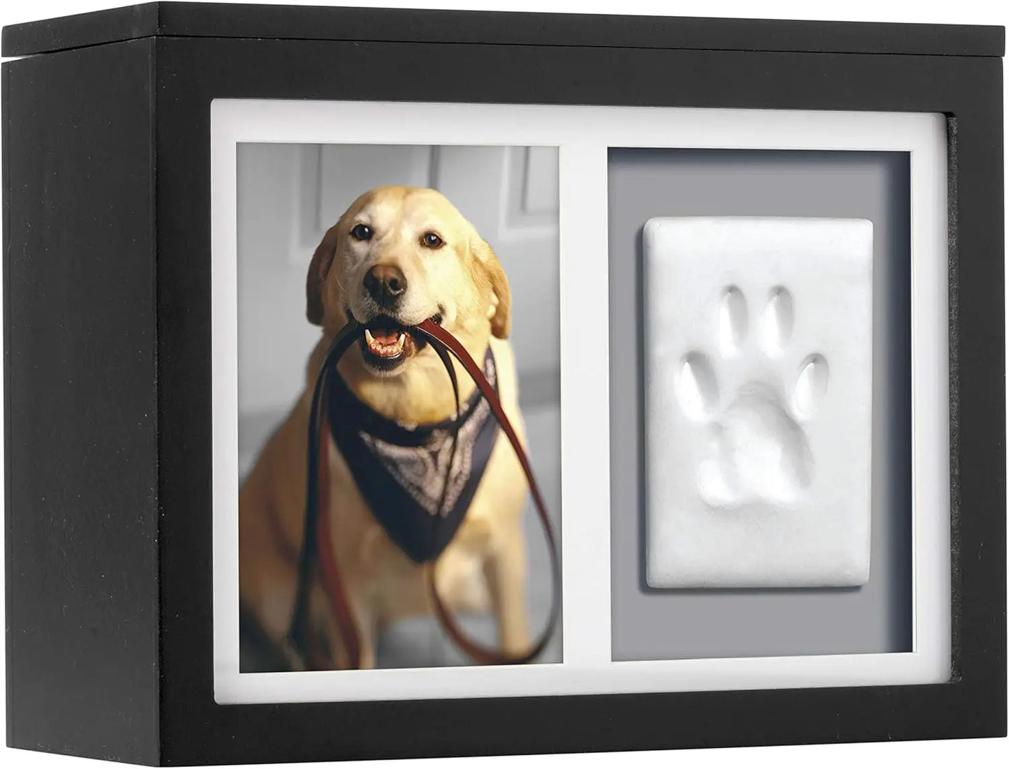 Pet Memorial Box & Paw Print Kit, Keepsake Urn