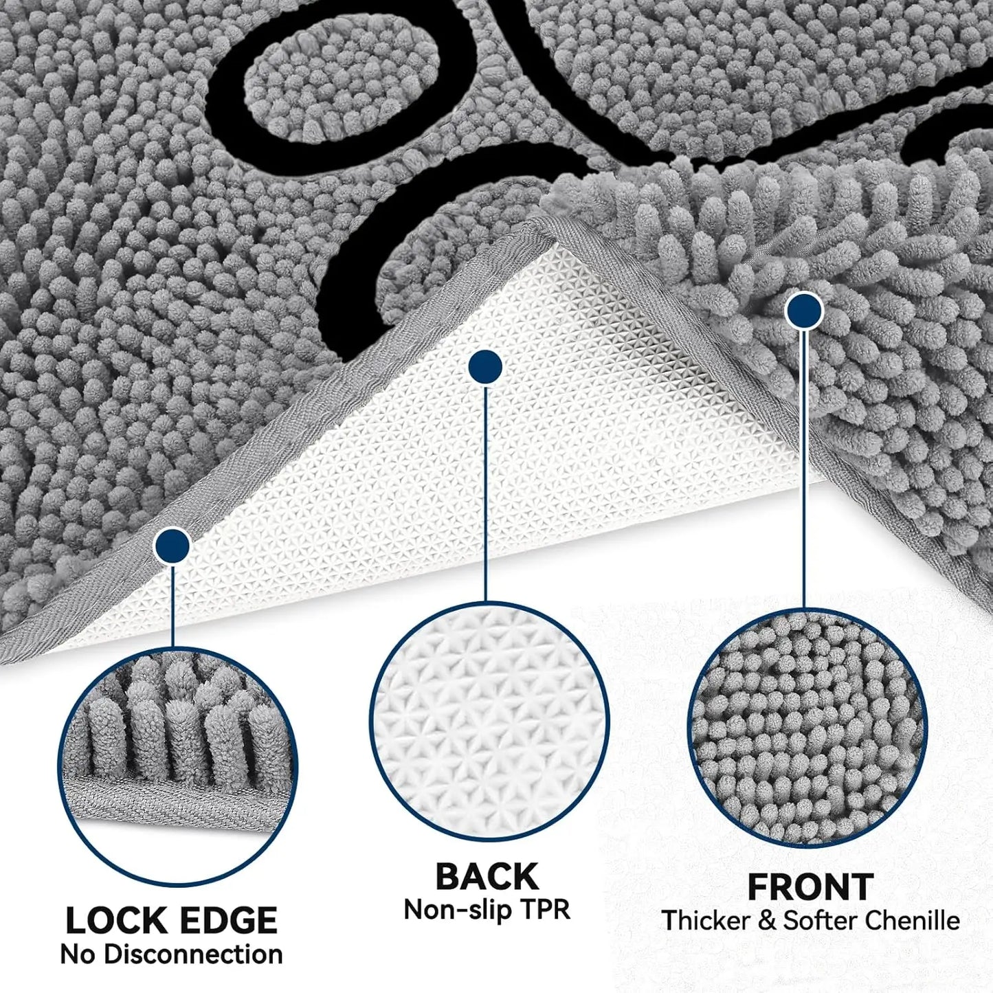 Super Absorbent Dog Door Mat, Moisture Control