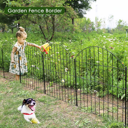 28in High Metal Garden Fence Dog Fence