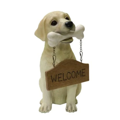Resin Labrador Retriever Dog Puppy Statue