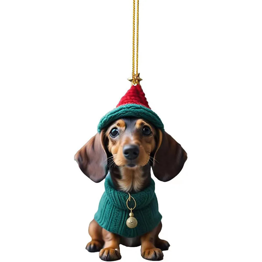 Christmas Dog Ornament