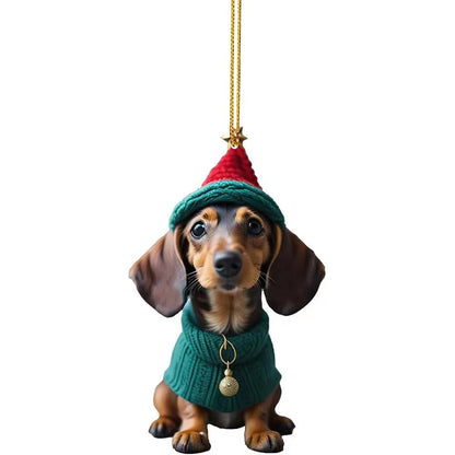 Christmas Dog Ornament