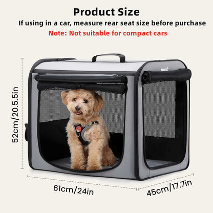 Dog Car Carrier Light Weight 24x17.7x20.5in