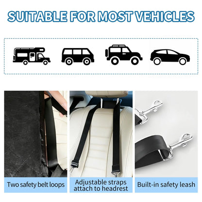 Dog Booster Car Seat,  Safety Belt Puppies  30-35 LB