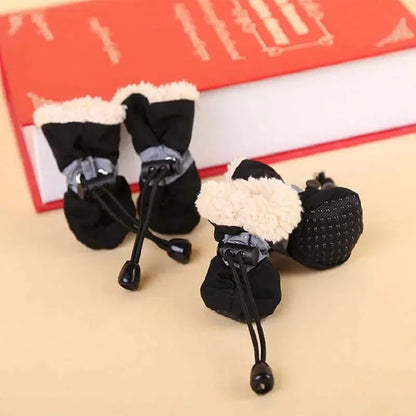 4pcs Antiskid Puppy Shoes