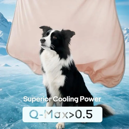 Premium Cooling Blanket for Dogs-Lightweight Fluffy