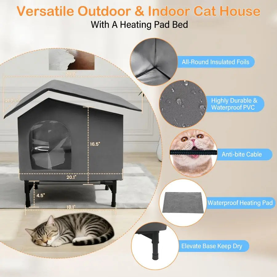 Heated Outdoor Cat House