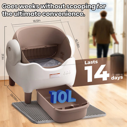 Automatic Self Cleaning Cat Litter Box with APP Control