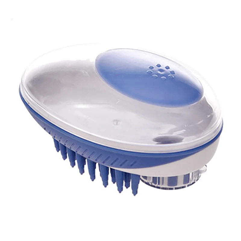 2-in-1 Pet Dog Cat Bath Brush