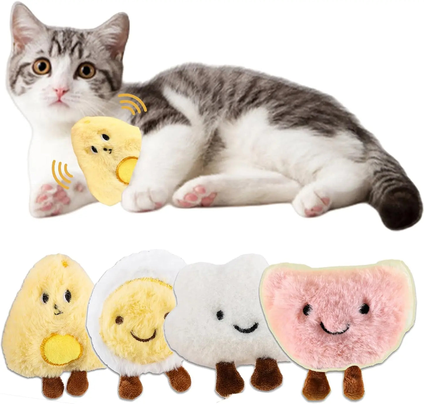 4 Pack Catnip Toys