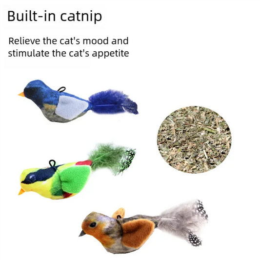 Sound Sensing Interactive Bird Cat Toy