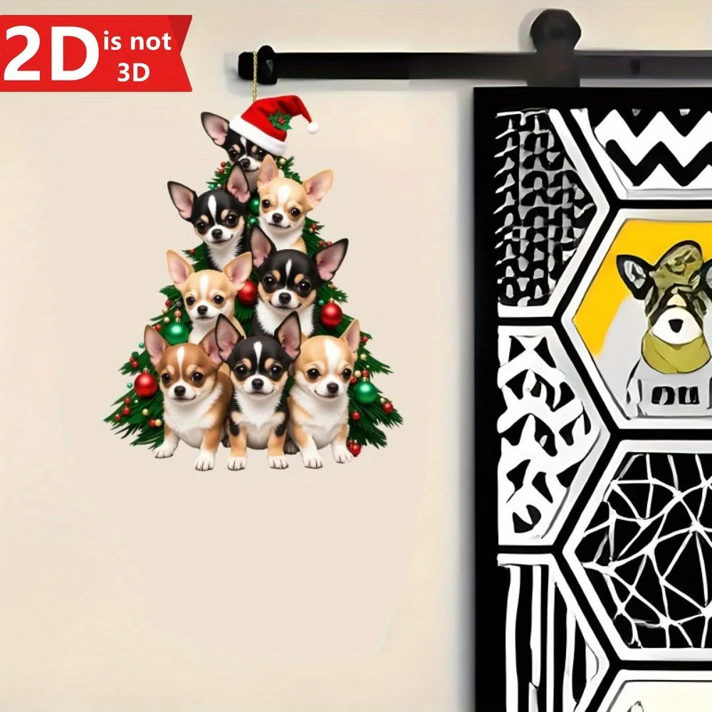 Chihuahua Pendant For Car Mirrors And Christmas Trees.