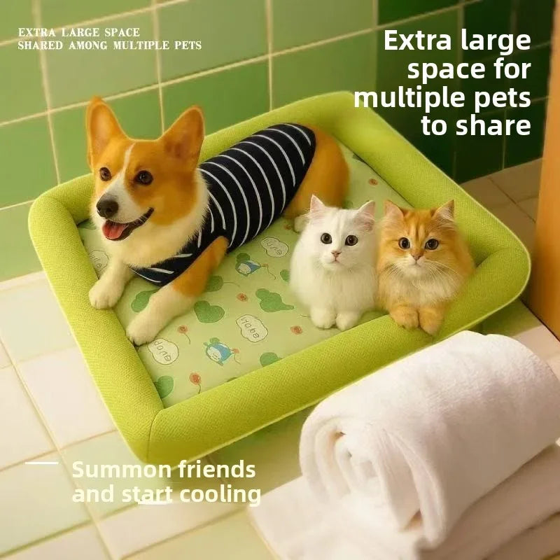 Cooling Puppy Bed Summer Dog Supplies Mat