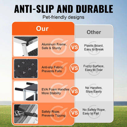 Dog Car Stair Steps, Portable Pet Steps