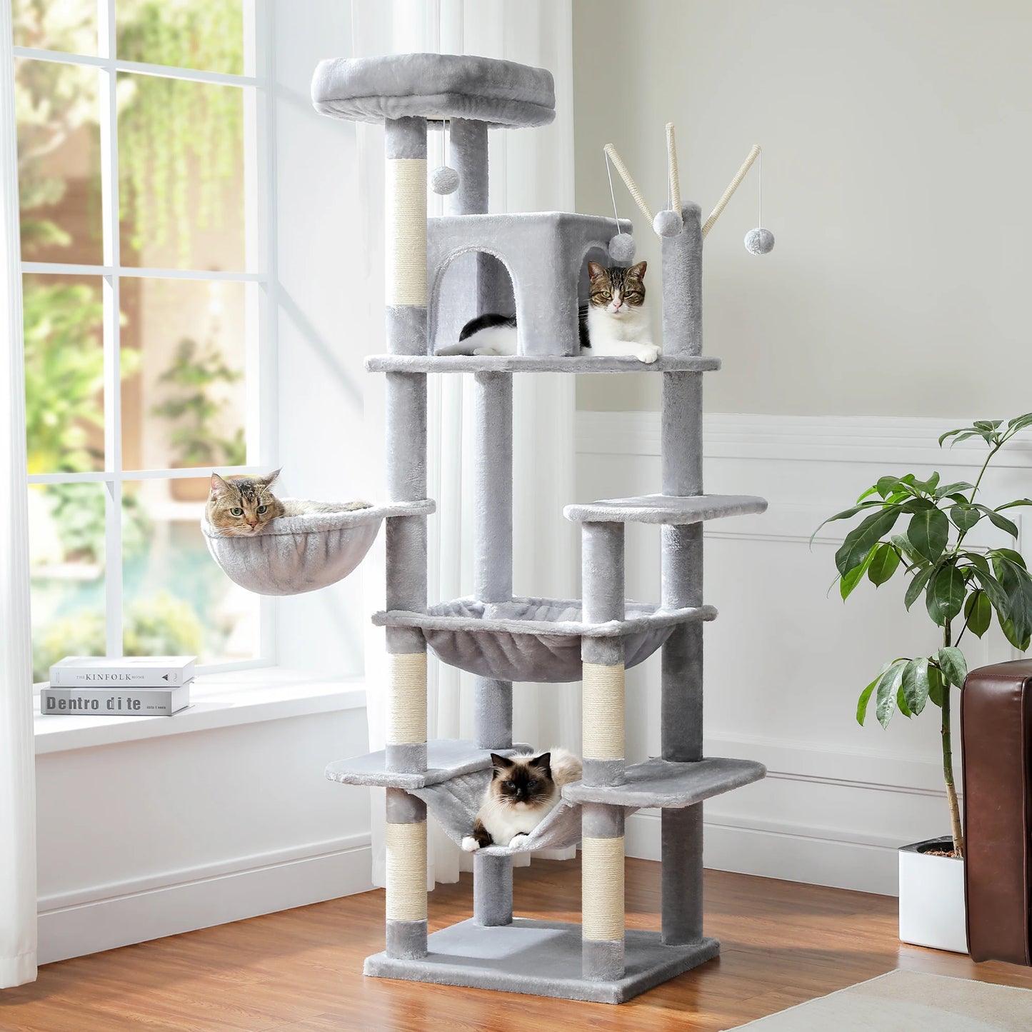 Large Cat Tree for Indoor Large Cats Scratching Post