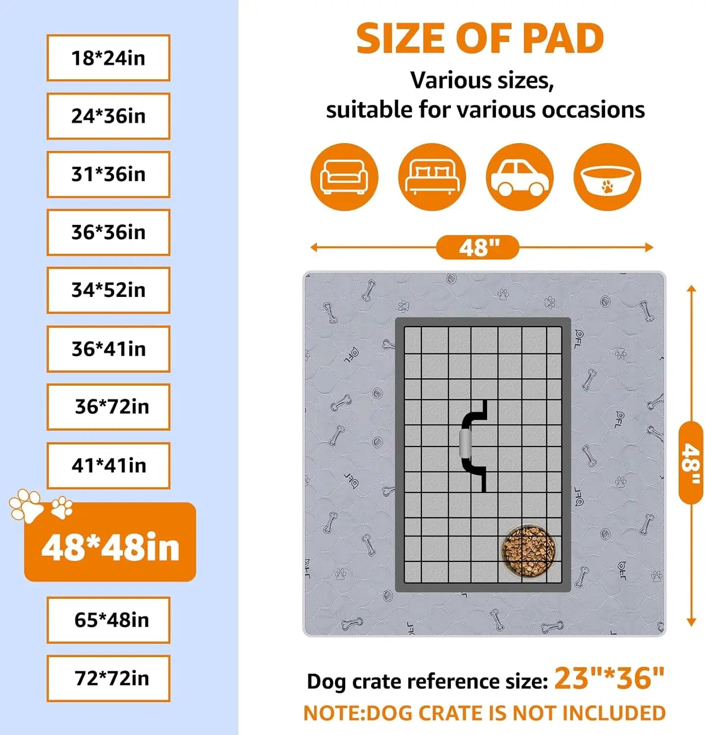 2-Pack Washable Dog Pee Pads