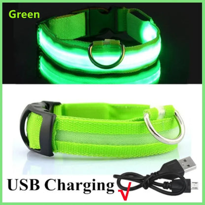 3 Modes Dog Luminous Charge Collar Led Usb