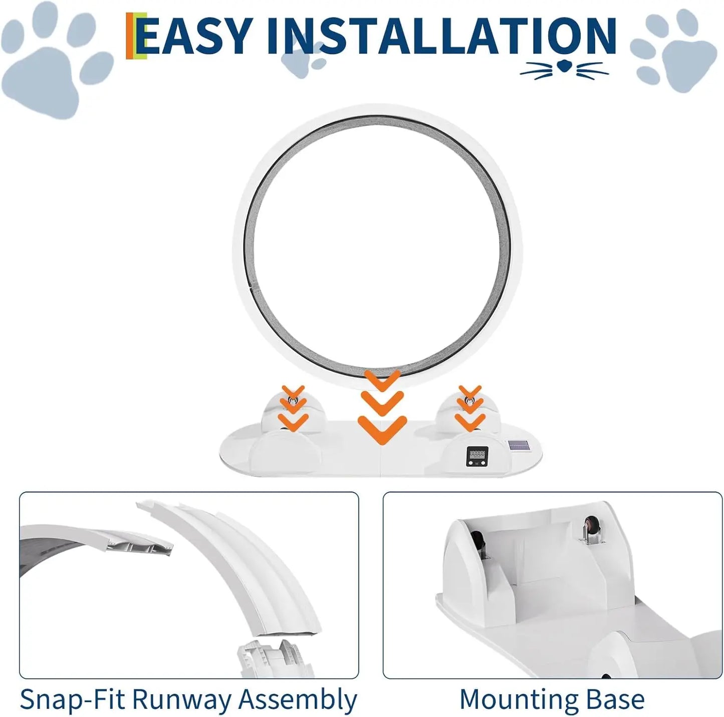 Cat Exercise Wheel, Treadmill with Pedometer