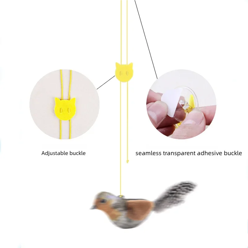 Sound Sensing Interactive Bird Cat Toy