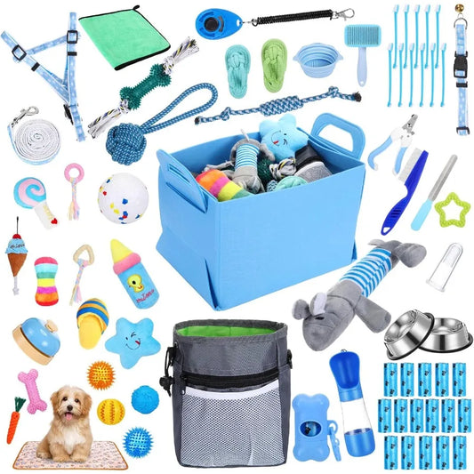 65 Pcs Puppy Supplies Starter Kit