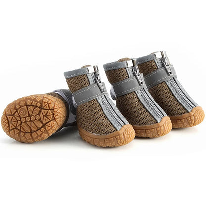 Mesh Breathable Anti-Slip Dog Boots for Small Dogs