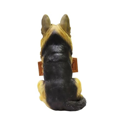 German Sheperd Dog Puppy Statue