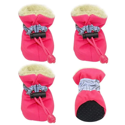 4pcs Antiskid Puppy Shoes
